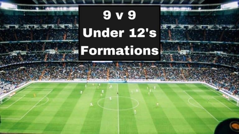 9 v 9 Under 12s Soccer Formations