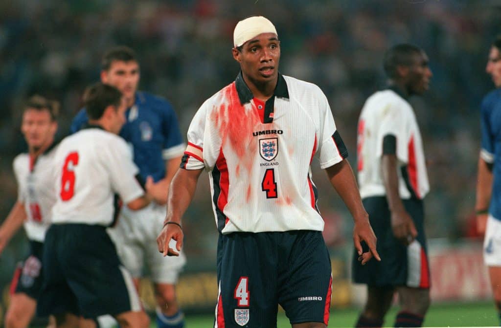 paul ince bandage and blood
