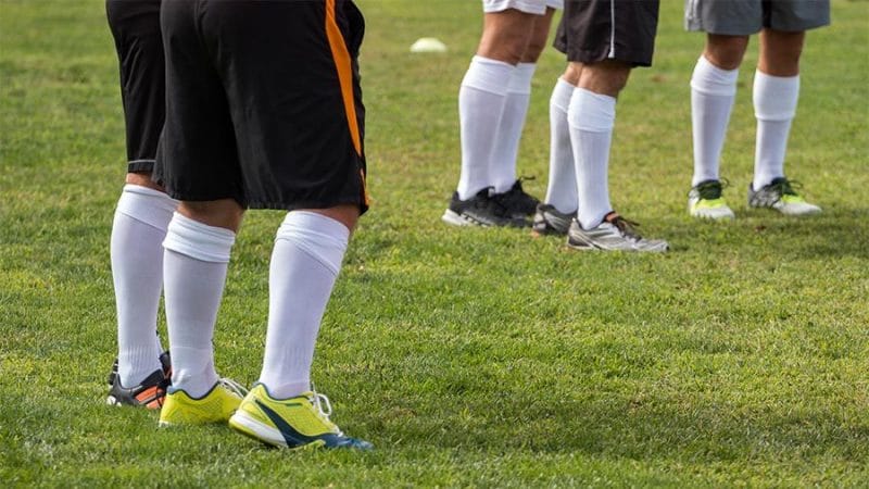 soccer under socks