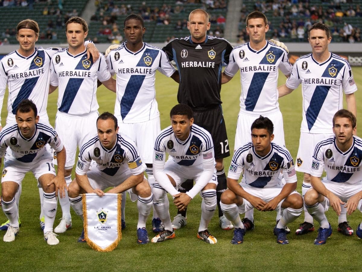 2012 March 14 The Galaxy starting 11 before the CONCACAF Champions League game between Toronto FC and the Los Angeles Galaxy at the Home Depot Center. ○ Soccer Blade