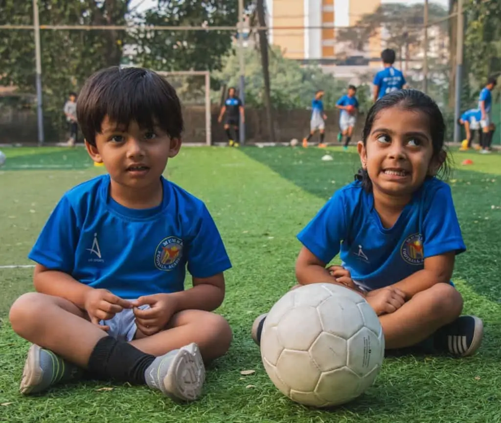 Youth soccer players with funny smiles ○ Soccer Blade