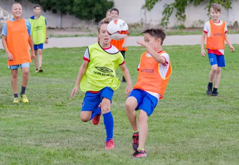 Youth Soccer Players in a Training Session