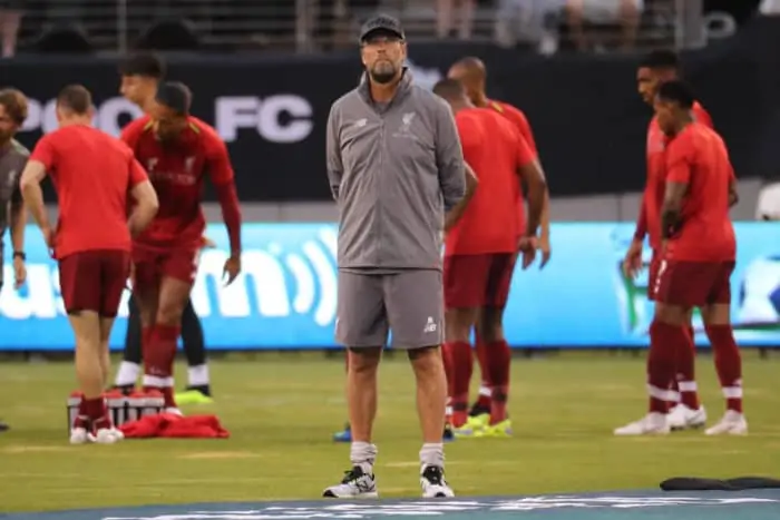 East Rutherford, Nj - July 25, 2018 Liverpool Fc Manager Jurgen Klopp Before Game Against Manchester City During 2018 International Champions Cup Game at Met Life Stadium
