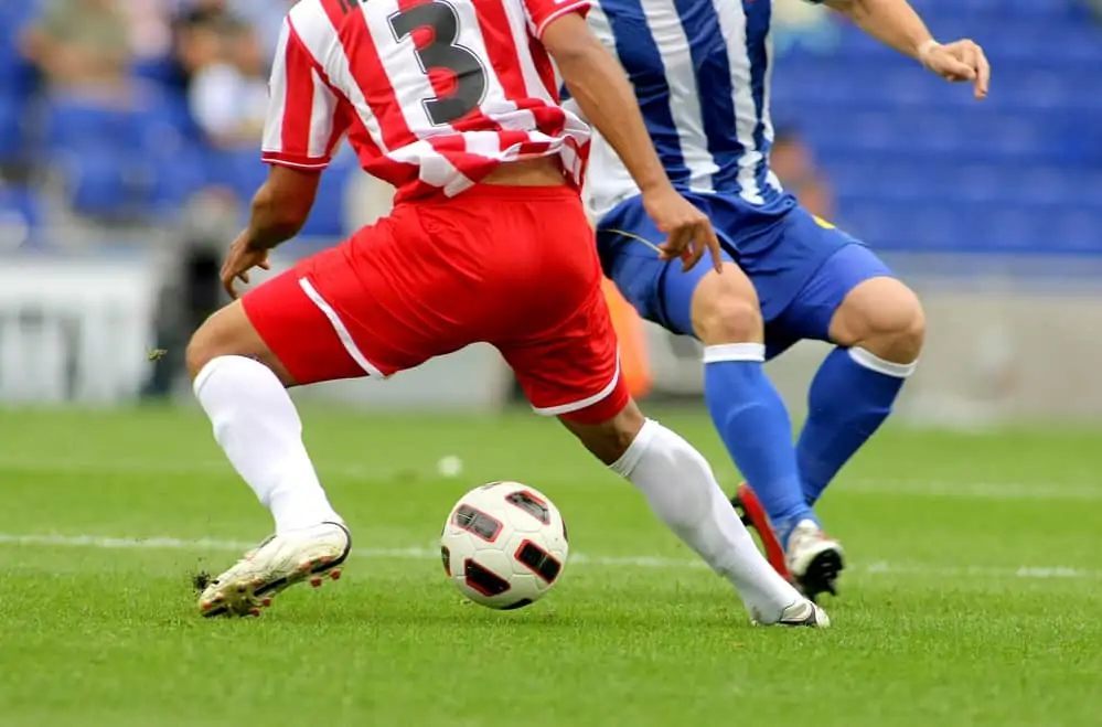 Soccer Players In Action - leg muscles and calves