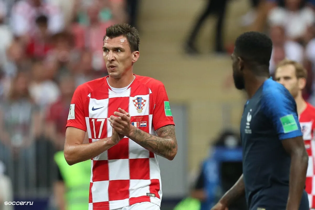 Mario Mandzukic left playing for Croatia in 2018 WC Final ○ Soccer Blade