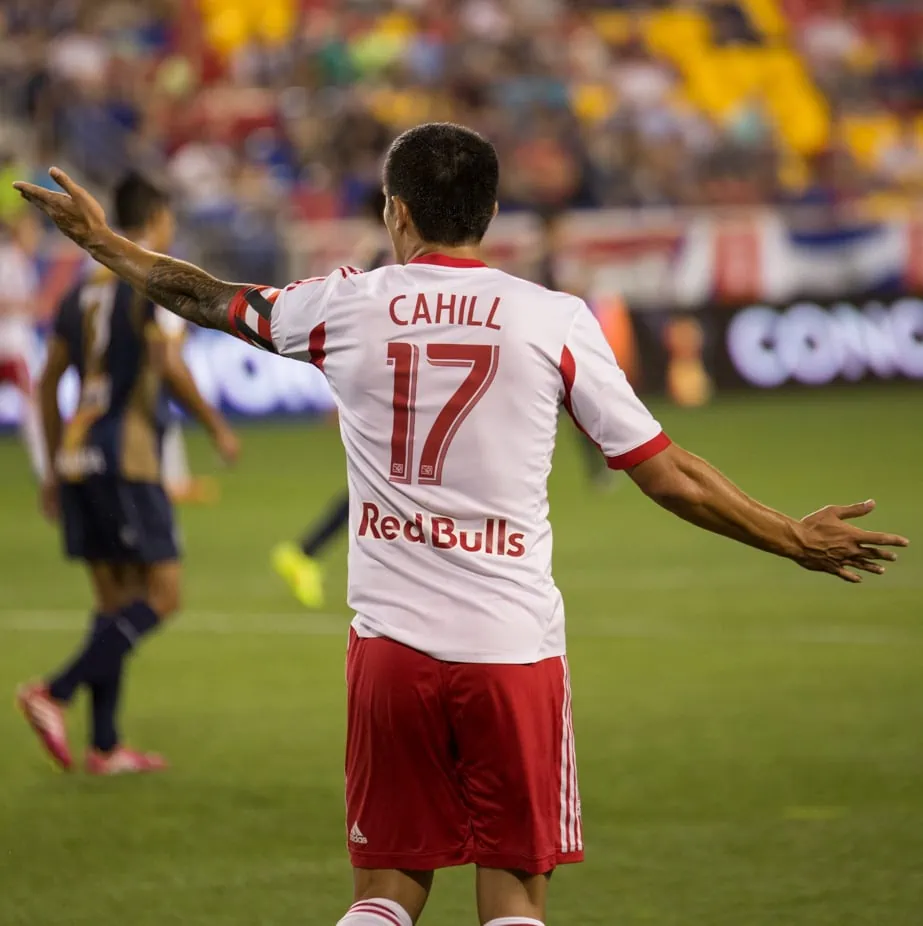 Tim Cahill Playing for New York Red Bulls vs CD FAS at Red Bull Arena on 08.26.2014. ○ Soccer Blade
