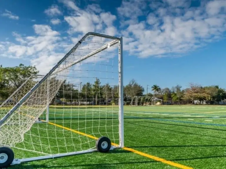 Soccer goals with wheels