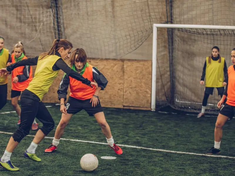 womens indoor soccer game