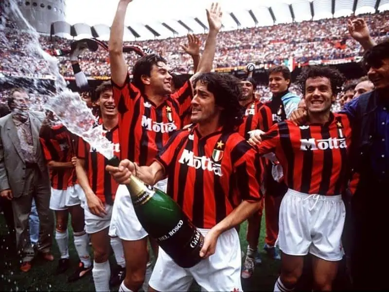 Milan Scudetto 1992 93 Costacurta De Napoli Donadoni Maldini