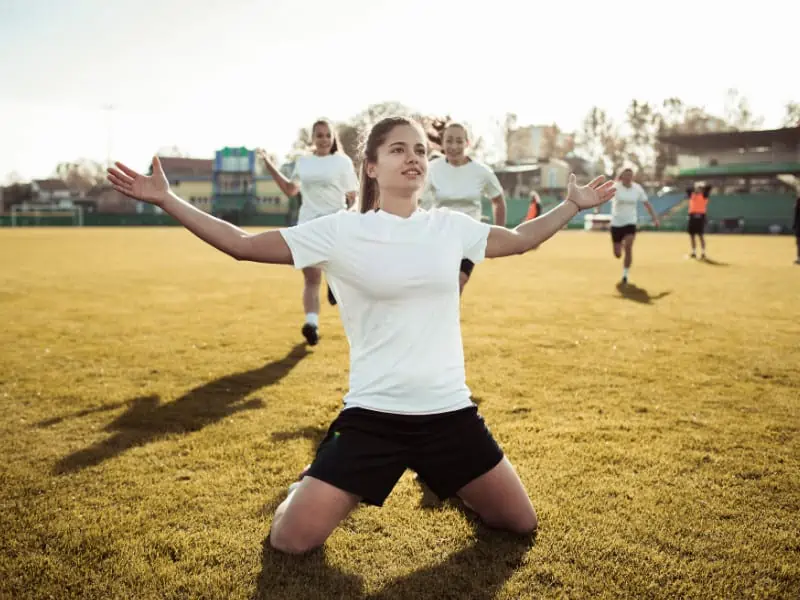 soccer goal celebration