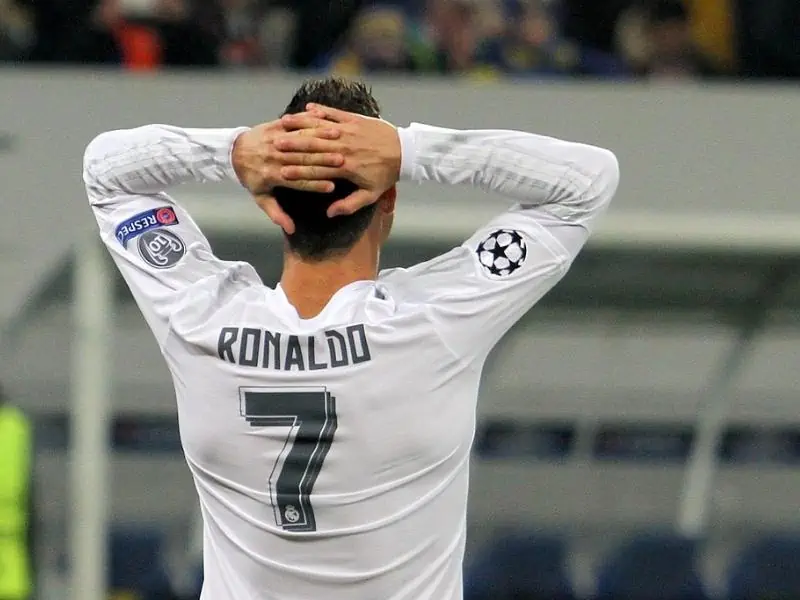 Cristiano Ronaldo of FC Real Madrid during the match of UEFA Champions League against FC Shakhtar at the Arena Lviv stadium on November 25 2015 in Lviv Ukraine.