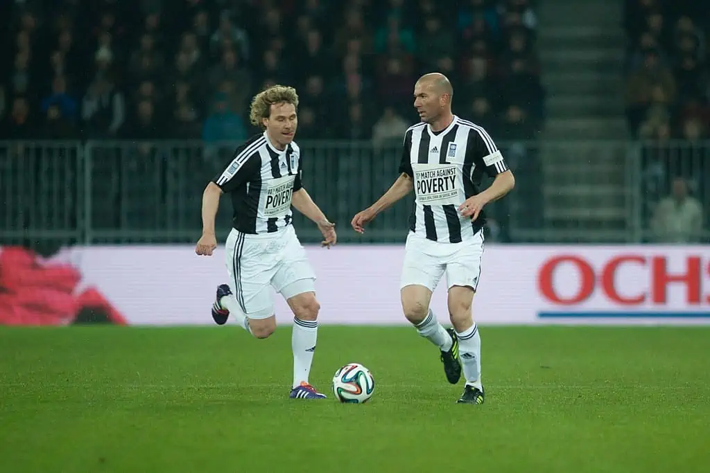 Soccer Against Poverty 2014 Zidane and Nedved