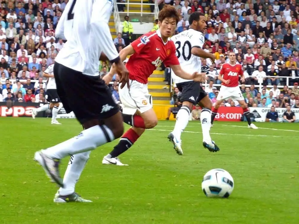 Ji Sung Park. Manchester United vs Fulham
