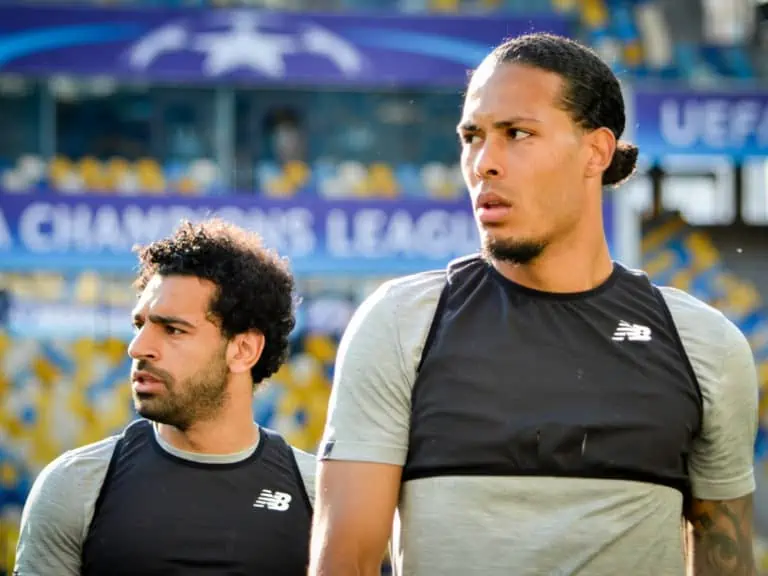 Mens Soccer Bra - KYIV, UKRAINE - MAY 26, 2018: Virgil van Dijk and Training of football players of Liverpool before the 2018 UEFA Champions League final match between Real Madrid and Liverpool, Ukraine