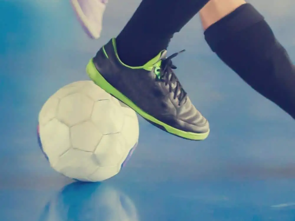 Soccer shoes hardcourt soccer game