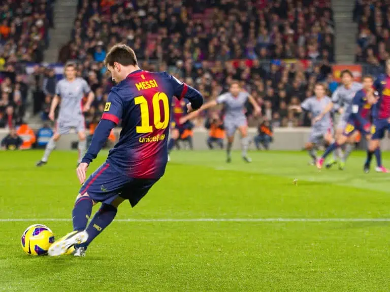 FC Barcelona Lionel Messi in action