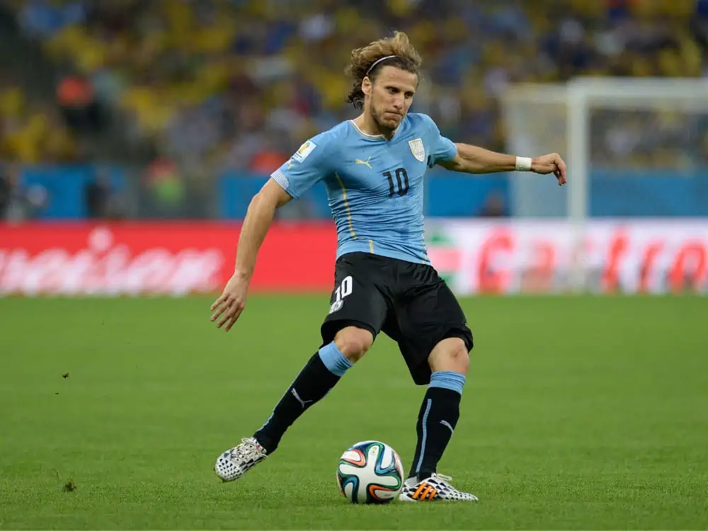 Forlan during the match Colombia vs Uruguay for the 2014 World Cup at the Maracan Stadium