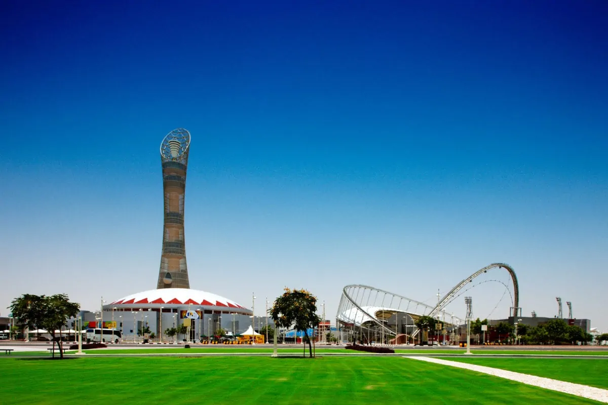 The Aspire Sports Stadium Doha Qatar. ○ Soccer Blade
