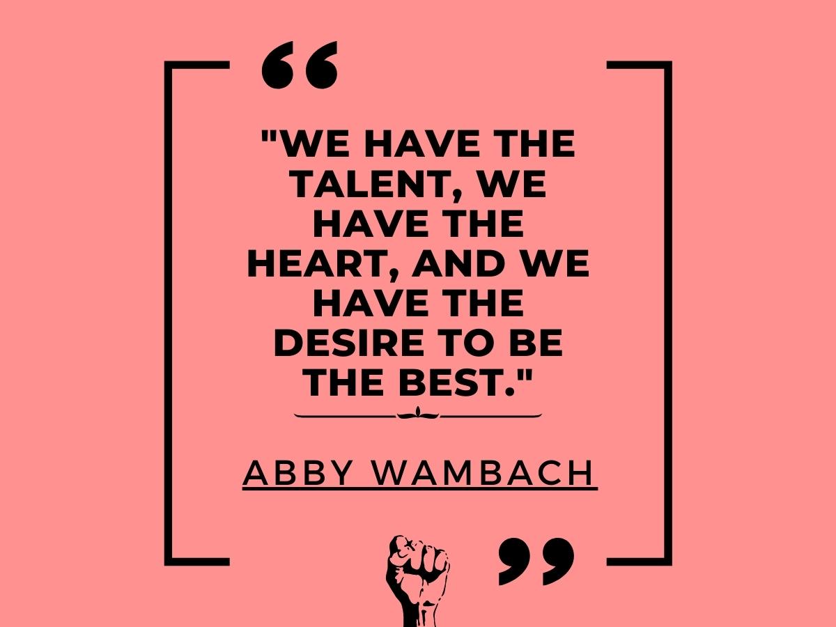 Abby Wambach soccer quote ○ Soccer Blade