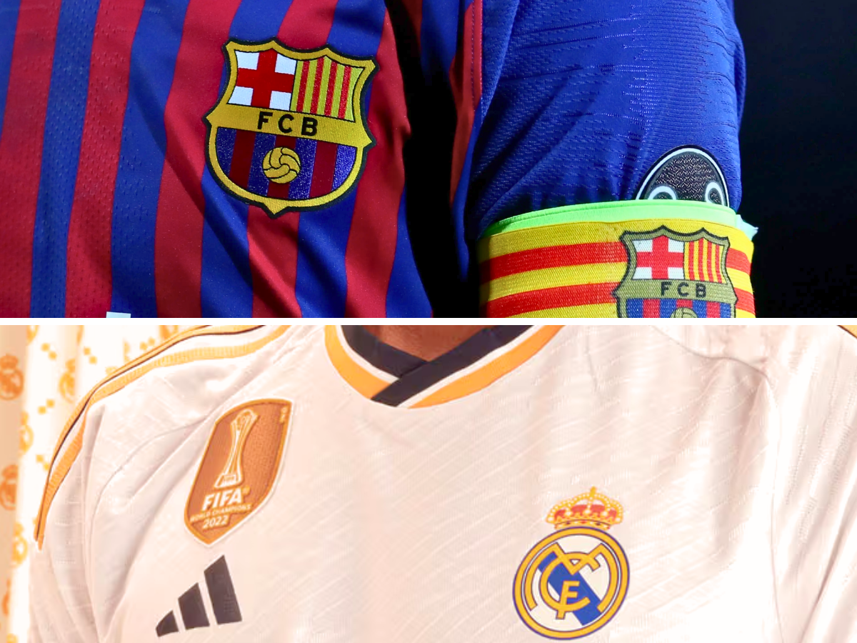 Barcelona and Real Madrid Crests ○ Soccer Blade